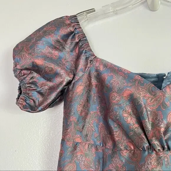 NWT Majorelle Jo Floral Puff Sleeve Corset Top - M - Picture 4 of 8